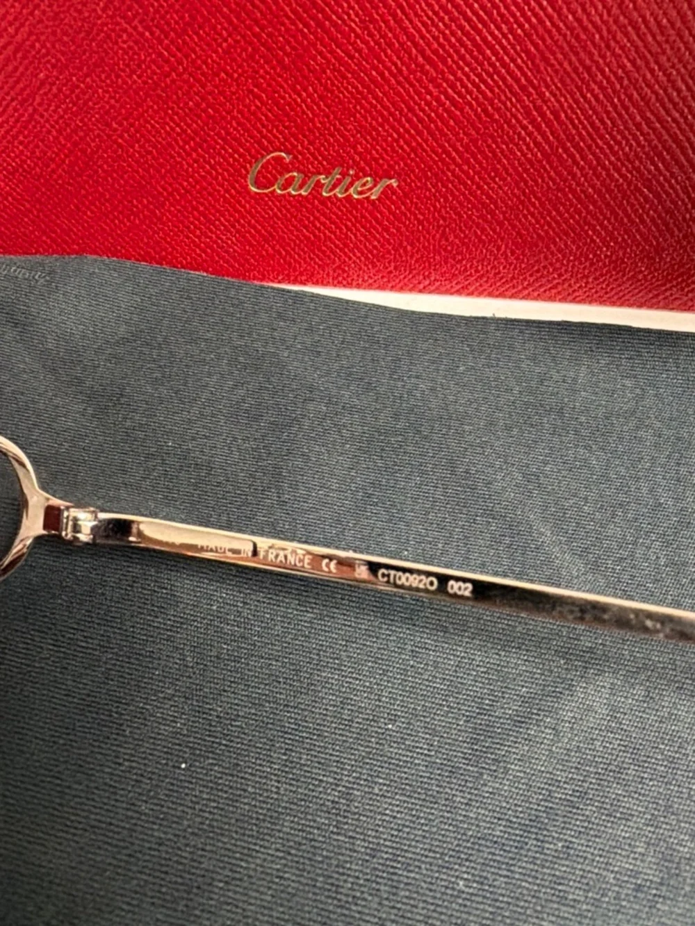 CARTIER CUSTOMS BY EDWARD BEINER CT0092O GUNMETAL GROVE SUNGLASSES